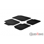 Original Gledring Passform Fußmatten Gummimatten 4 Tlg.+Fixing - Fiat Croma Nova 2005->